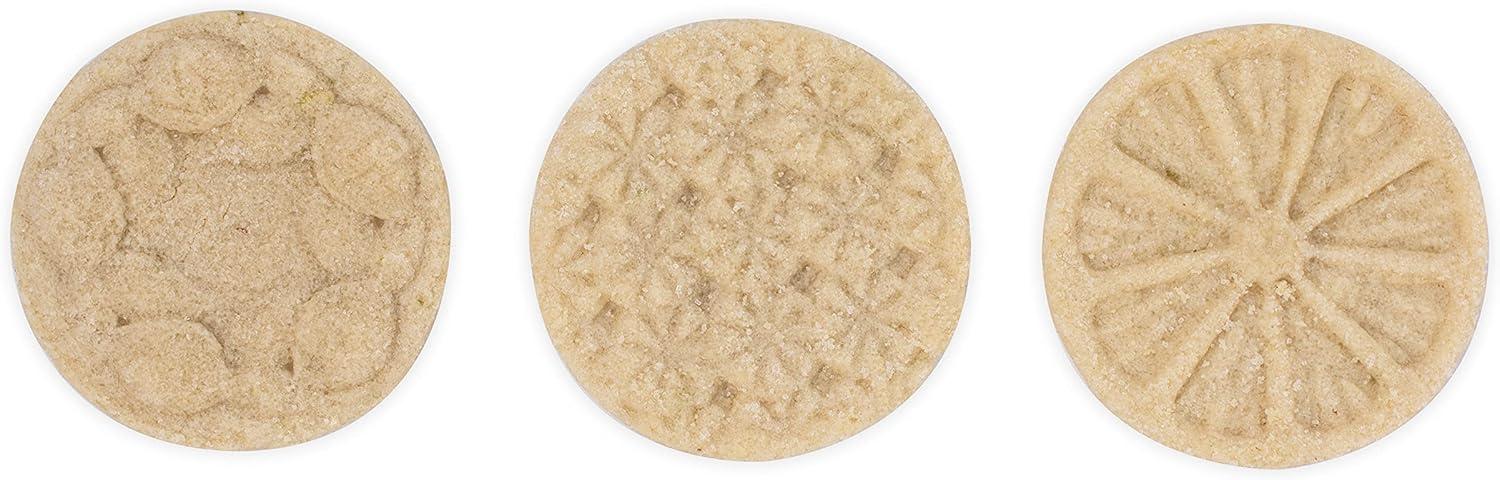 imageNordic Ware 01236 Yuletide Cast Cookie Stamps 3inch rounds SilverCitrus