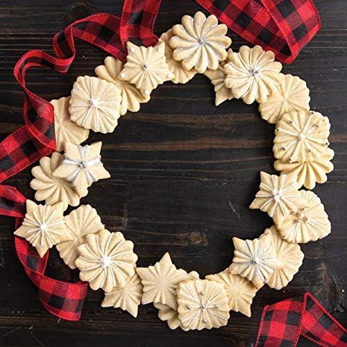 imageNordic Ware 01236 Yuletide Cast Cookie Stamps 3inch rounds SilverPretty Pleated