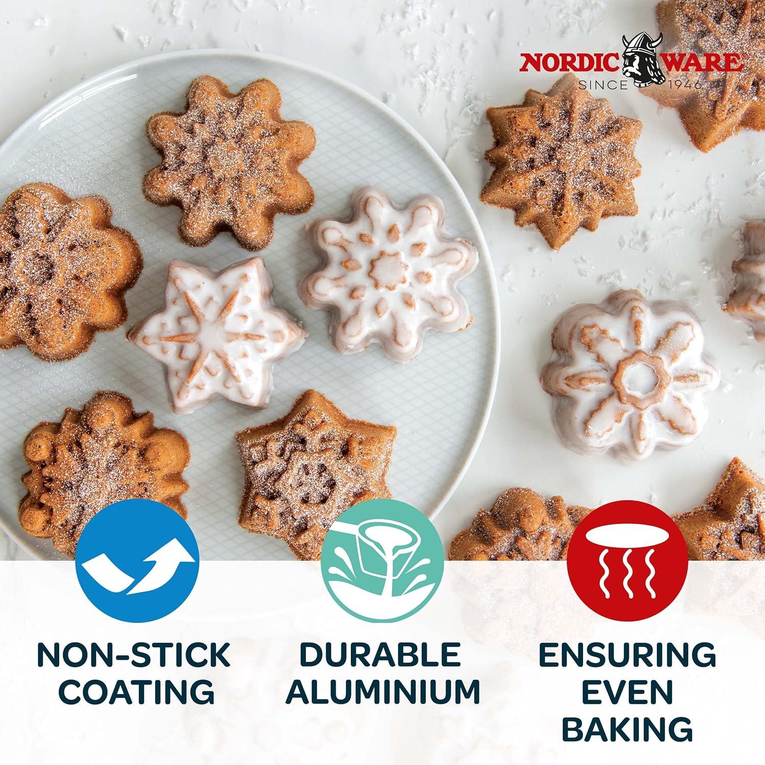 imageNordic Ware Frozen Snowflake Cakelet Pan