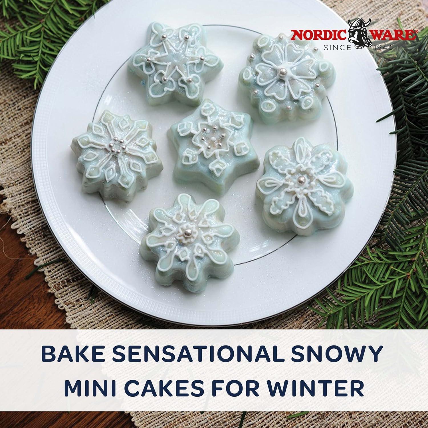 imageNordic Ware Frozen Snowflake Cakelet Pan