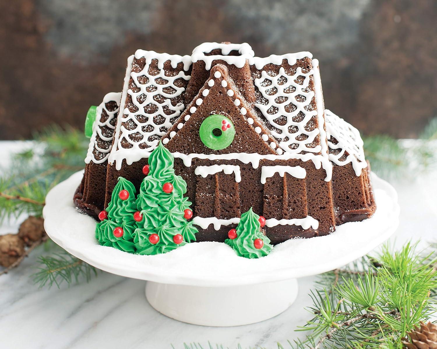 imageNordic Ware Gingerbread House Duet PanGingerbread House Bundt Pan