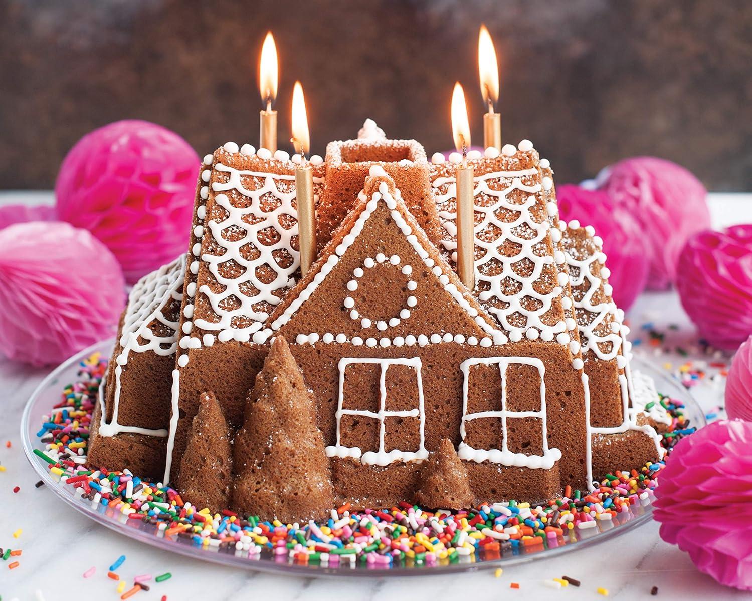 imageNordic Ware Gingerbread House Duet PanGingerbread House Bundt Pan