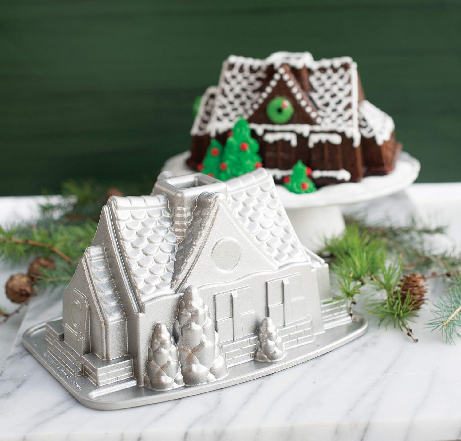 imageNordic Ware Gingerbread House Duet PanGingerbread House Bundt Pan