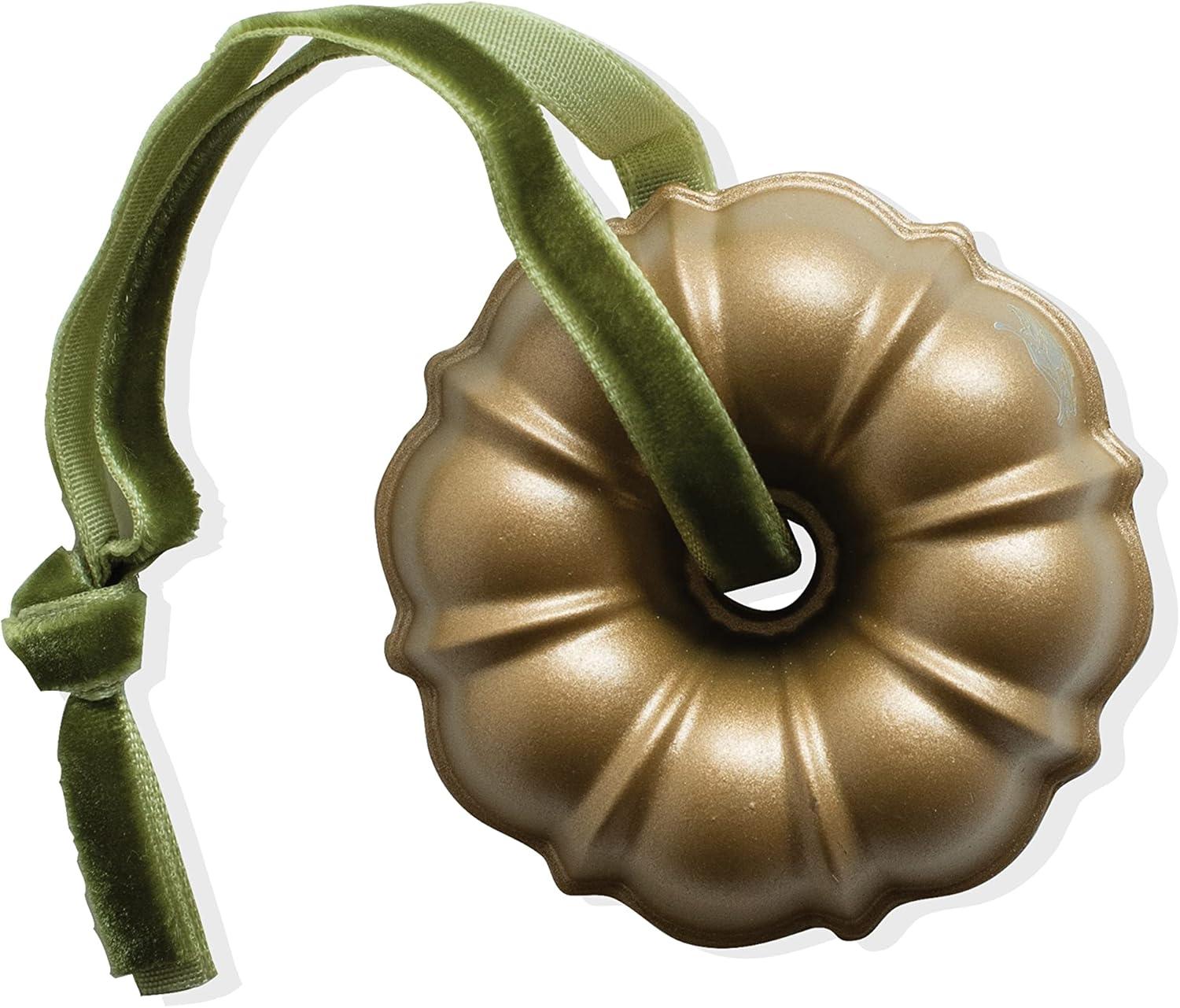 imageNordic Ware Jubilee Bundt Ornament Set Gold and Silver 2PiecesGold Set