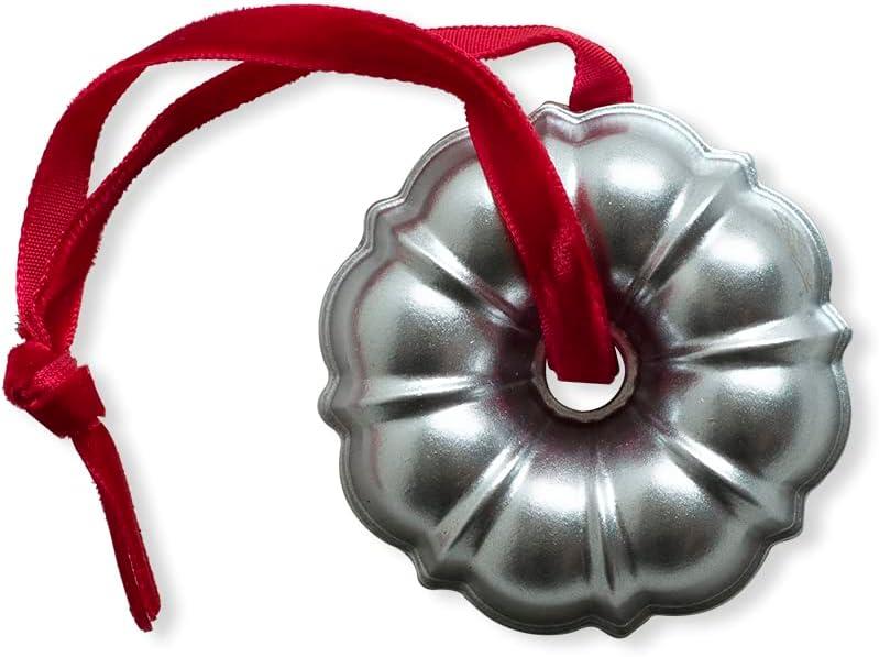 imageNordic Ware Jubilee Bundt Ornament Set Gold and Silver 2PiecesSilver Set