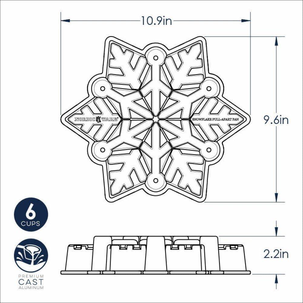 imageNordic Ware Snowflake PanSnowflake Pan