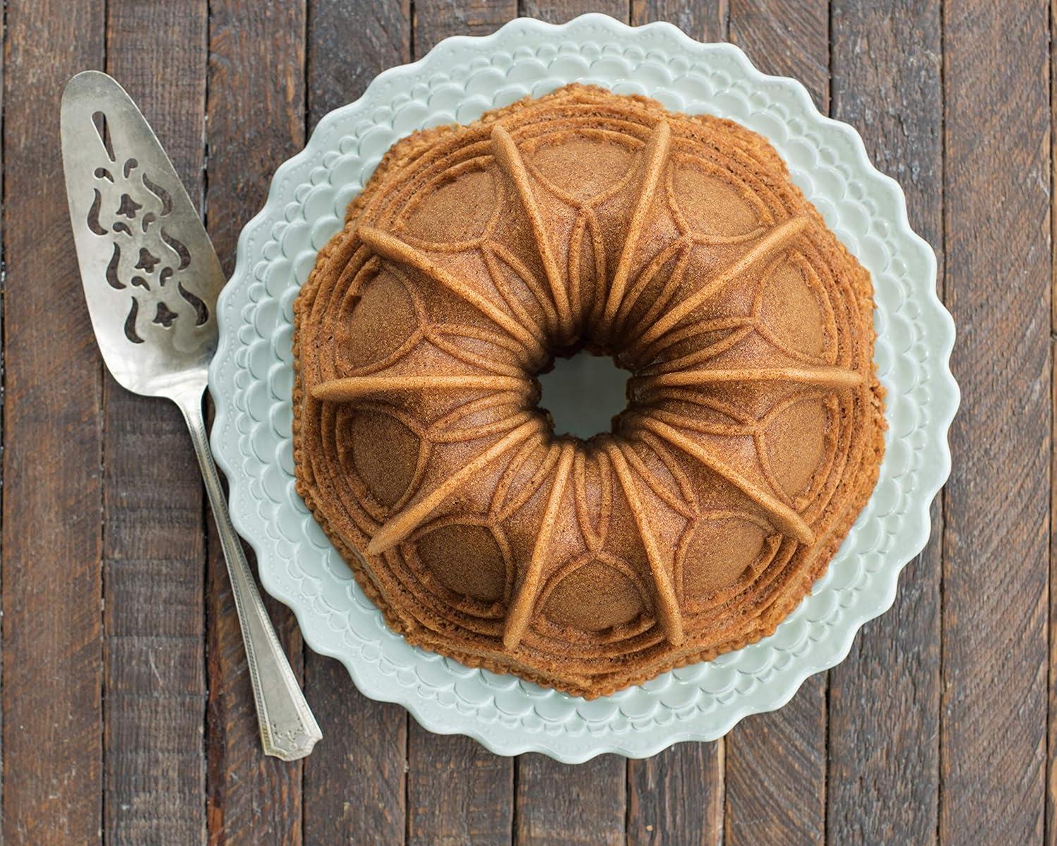 imageNordic Ware Vaulted Cathedral Bundt Pan Metallic