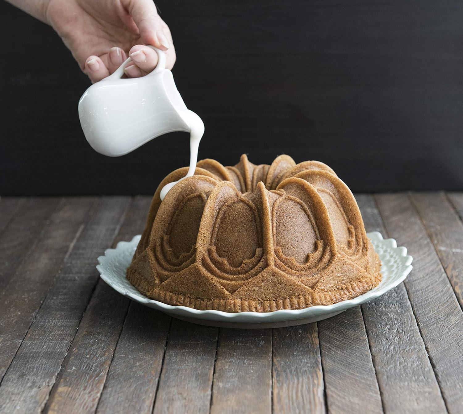 imageNordic Ware Vaulted Cathedral Bundt Pan Metallic