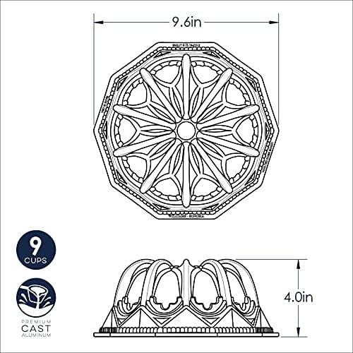 imageNordic Ware Vaulted Cathedral Bundt Pan Metallic