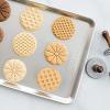 imageNordic Ware 01236 Yuletide Cast Cookie Stamps 3inch rounds SilverAll Season