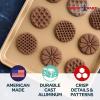 imageNordic Ware 01236 Yuletide Cast Cookie Stamps 3inch rounds SilverAll Season