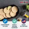 imageNordic Ware 01236 Yuletide Cast Cookie Stamps 3inch rounds SilverCitrus