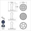 imageNordic Ware 01236 Yuletide Cast Cookie Stamps 3inch rounds SilverCitrus