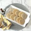 imageNordic Ware 01236 Yuletide Cast Cookie Stamps 3inch rounds SilverGeo Cast