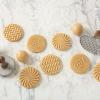 imageNordic Ware 01236 Yuletide Cast Cookie Stamps 3inch rounds SilverGeo Cast