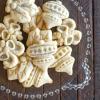 imageNordic Ware 01236 Yuletide Cast Cookie Stamps 3inch rounds SilverHoliday 3D