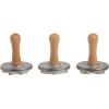 imageNordic Ware 01236 Yuletide Cast Cookie Stamps 3inch rounds SilverHoliday 3D