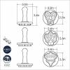 imageNordic Ware 01236 Yuletide Cast Cookie Stamps 3inch rounds SilverHoliday 3D