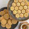 imageNordic Ware 01236 Yuletide Cast Cookie Stamps 3inch rounds SilverHoney Bees