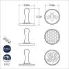 imageNordic Ware 01236 Yuletide Cast Cookie Stamps 3inch rounds SilverHoney Bees