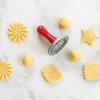imageNordic Ware 01236 Yuletide Cast Cookie Stamps 3inch rounds SilverPretty Pleated