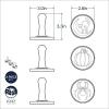 imageNordic Ware 01236 Yuletide Cast Cookie Stamps 3inch rounds SilverSpooky