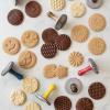 imageNordic Ware 01236 Yuletide Cast Cookie Stamps 3inch rounds SilverSpooky