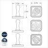 imageNordic Ware 01236 Yuletide Cast Cookie Stamps 3inch rounds SilverSpringerle