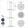 imageNordic Ware 01236 Yuletide Cast Cookie Stamps 3inch rounds SilverStarry Night