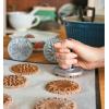 imageNordic Ware 01236 Yuletide Cast Cookie Stamps 3inch rounds SilverStarry Night