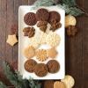 imageNordic Ware 01236 Yuletide Cast Cookie Stamps 3inch rounds SilverYuletide