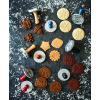 imageNordic Ware 01236 Yuletide Cast Cookie Stamps 3inch rounds SilverYuletide