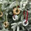 imageNordic Ware Jubilee Bundt Ornament Set Gold and Silver 2PiecesGold Set