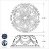 imageNordic Ware Jubilee Bundt Ornament Set Gold and Silver 2PiecesGoldSilver Set