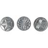 imageNordic Ware 01236 Yuletide Cast Cookie Stamps 3inch rounds SilverPretty Pleated