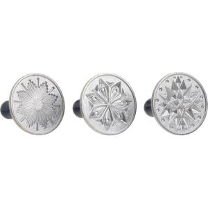 imageNordic Ware 01236 Yuletide Cast Cookie Stamps 3inch rounds SilverStarry Night