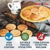 imageNordic Ware Autumn Leaves Pancake Pan BlackSmiley Face Pancake