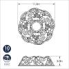 imageNordic Ware Autumn Wreath Bundt Pan Bronze 10 cups Silver