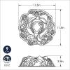 imageNordic Ware Platinum Holiday Wreath Bundt Pan