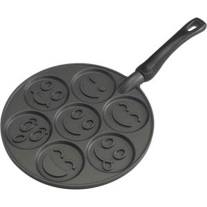 imageNordic Ware Autumn Leaves Pancake Pan BlackSmiley Face Pancake