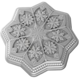 imageNordic Ware Sweet Snowflakes Shortbread Pan Metallic