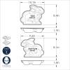 imageNordic Ware Easter Bunny 3D Cake Mold