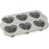 imageNordic Ware Elegant Heart Bundt 10 Cup ToffeeTiered Cakelet