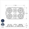 imageNordic Ware Floral Cakelet 3 Cups ToffeeFloral Cakelet