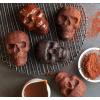 imageNordic Ware Halloween Bakeware Haunted Skull Cakelet Pan BronzeHaunted Skull Cakelet Pan