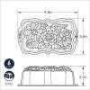imageNordic Ware Wildflower Heart Bundt 6 Cup ToffeeLoaf Pan  6Cup  Toffee