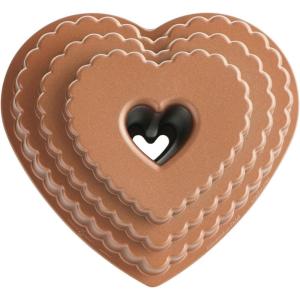 imageNordic Ware Elegant Heart Bundt 10 Cup ToffeeTiered Bundt