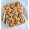 imageNordic Ware 9quot Round Nonstick Natural Aluminum Cake Pans 2 Pack Metallic12 Muffins