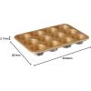 imageNordic Ware 9quot Round Nonstick Natural Aluminum Cake Pans 2 Pack Metallic12 Muffins