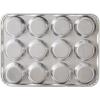 imageNordic Ware 9quot Round Nonstick Natural Aluminum Cake Pans 2 Pack Metallic12 Muffins